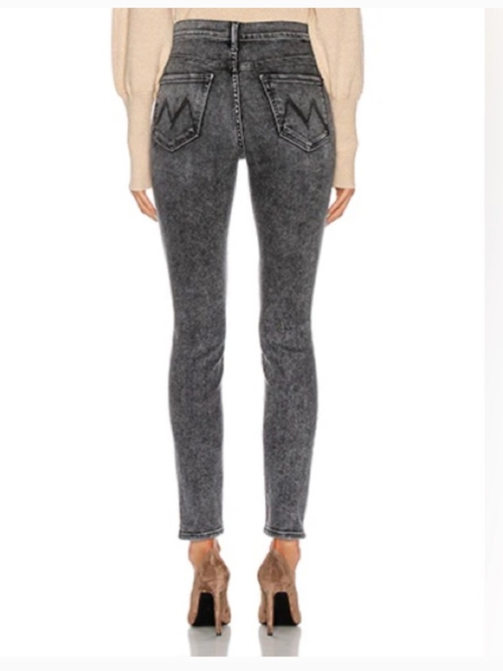 MOTHER The Swooner Seamed Skimp Jeans in Train Stops Size 31